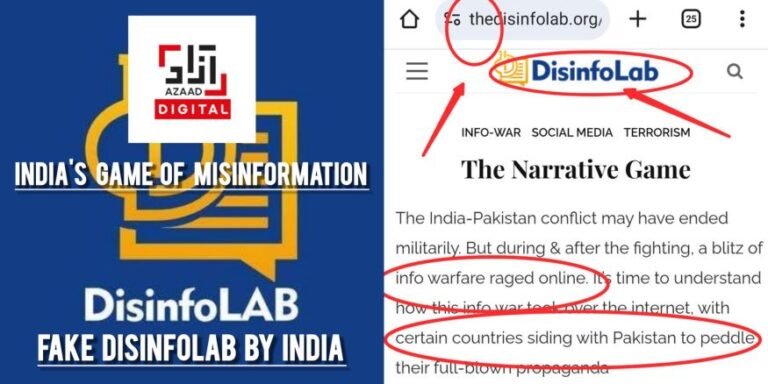 Azaad Fact Check exposes fake Indian "Disinfolab" imitating European organisation to spread misinformation