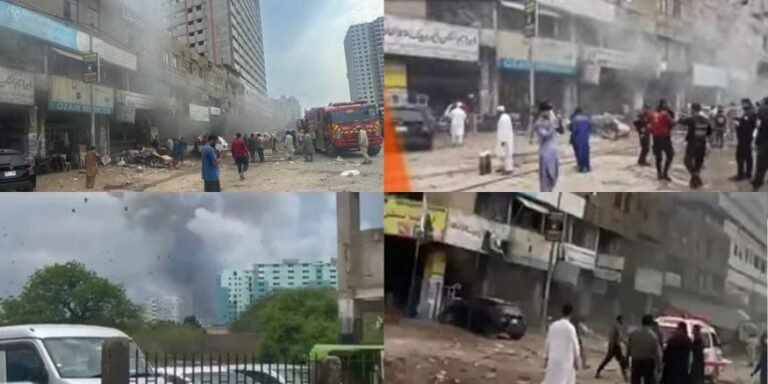 Karachi: explosion at firecracker warehouse on M.A. Jinnah Road, 25 people injured