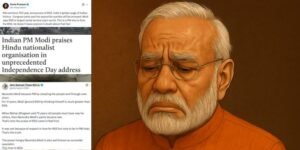 Modi praises RSS, mentions border infiltration; faces strong opposition, criticism