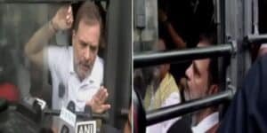 Rahul Gandhi, Priyanka Gandhi arrested during Delhi protest; video from police van goes viral
