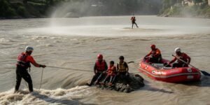 Swift operation saves 12 trapped in Swat River
