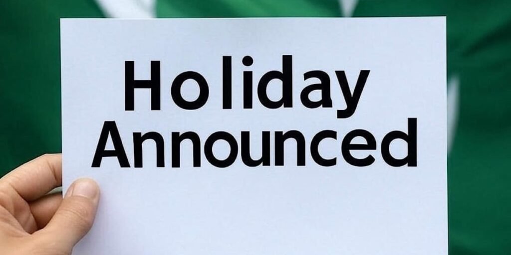 Lahore to observe local holiday on August 15