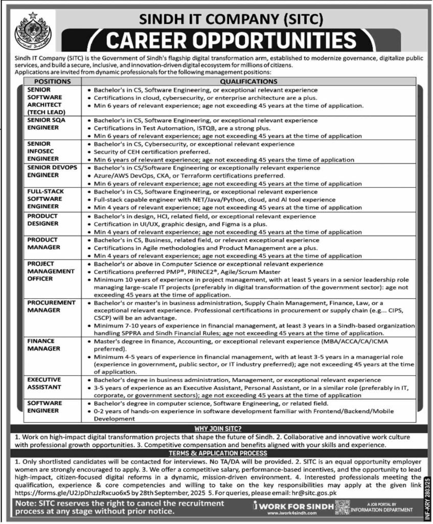 jobs in Karachi 2025