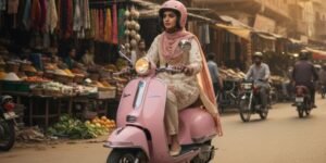 Pink scooters distribution