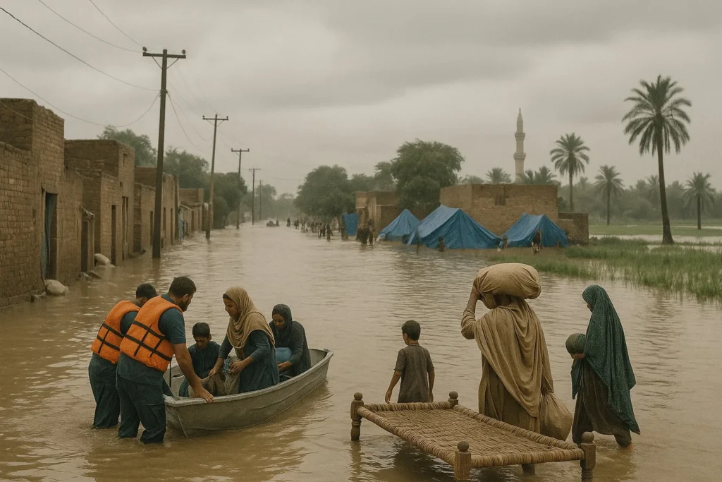 China Pakistan flood victims