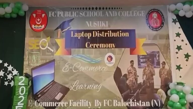 FC Balochistan empowers Noshki youth with digital training