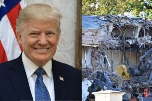 Trump demolish east wing