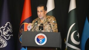 DG ISPR talks to senior journalists