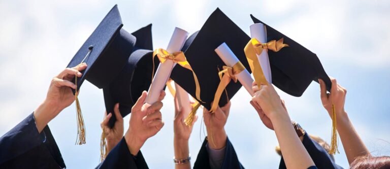 students graduating