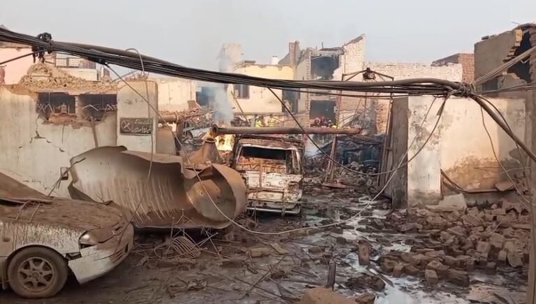 Massive fire erupts after Faisalabad boiler blast