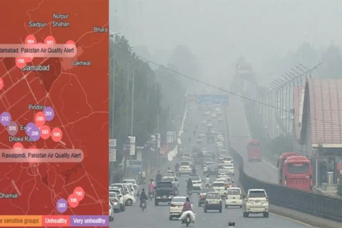 Air quality levels in Islamabad and Rawalpindi