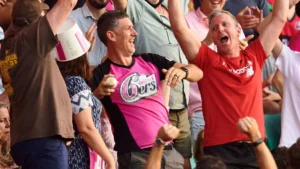 Man catching ball in Big Bash