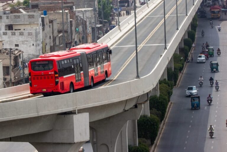 Metro bus accident in :ahore, service partially suspended