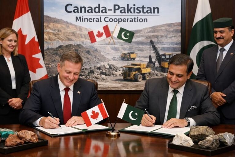 Canadian company announces investment in Pakistan’s minerals sector