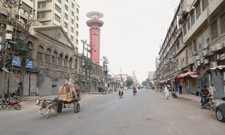 PTI social media attributes Sunday early morning shop closures to shutter-down strike