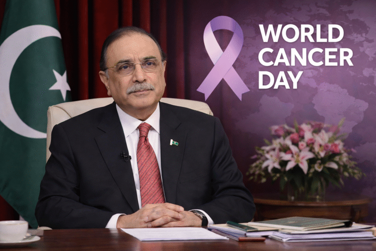 President Zardari marks World Cancer Day with awareness message