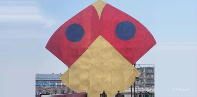 Pakistan’s largest kite unveiled in Lahore