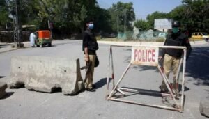 police check post in Kurram