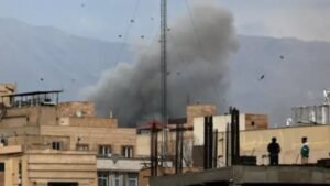 heavy bombardment across Iran