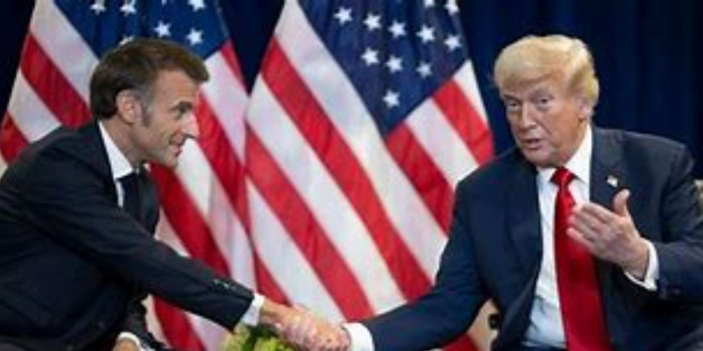 French president meeting with Trump and Iranian president