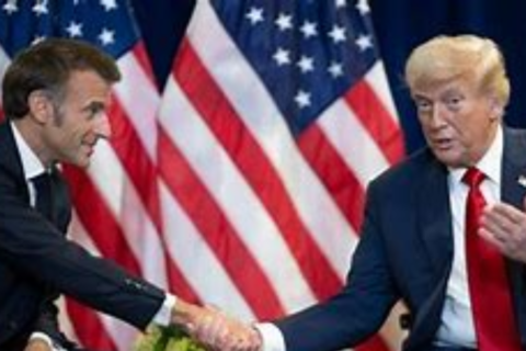 French president meeting with Trump and Iranian president