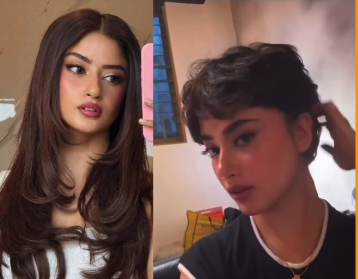 sajal aly new haircut