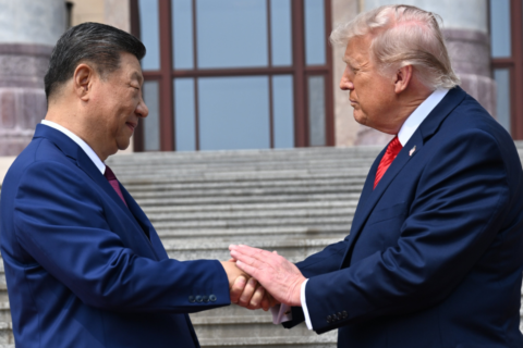 Trump departed China