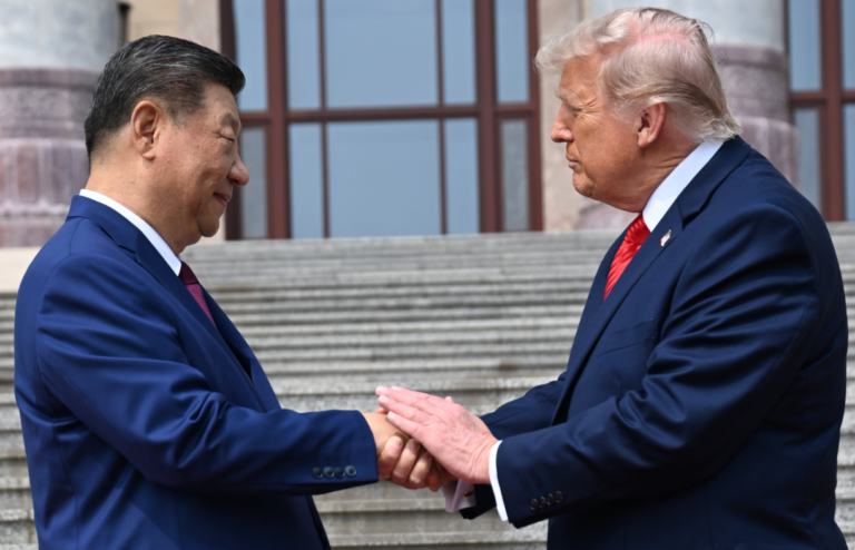 Trump departed China