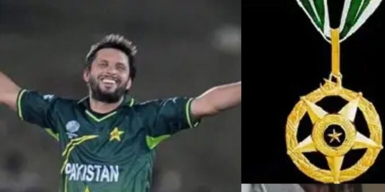 Shahid Afridi receives Hilal e Imtiaz