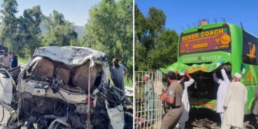Accident on Swat expressway