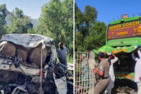 Accident on Swat expressway