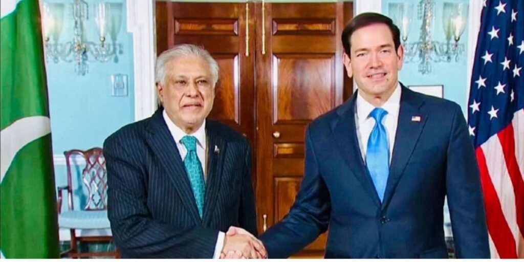 Ishaq Dar Rubio meeting