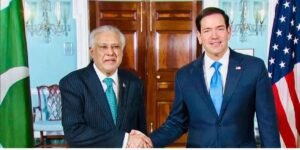 Ishaq Dar Rubio meeting