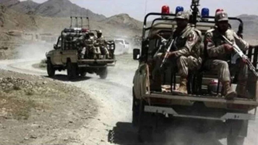 Security forces in Nushki