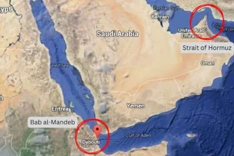 Strait of Hormuz and the Bab el-Mandeb Strait