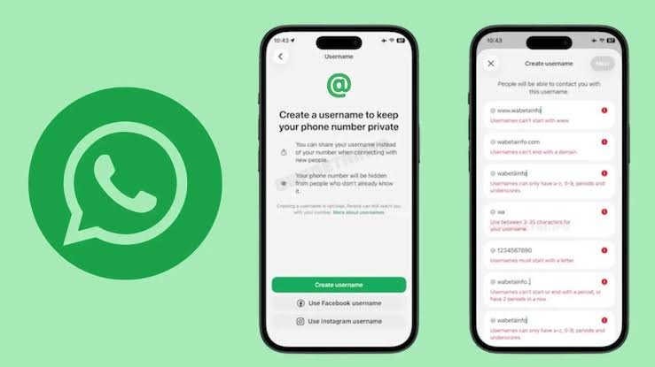 WhatsApp username