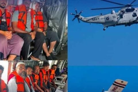 Pak Navy rescues crew of boat neat Ormara