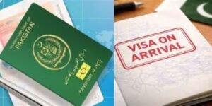 Visa on arrival for Pakistan passport