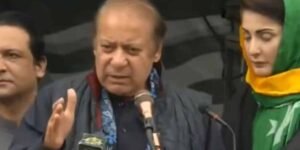 Nawaz Sharif addresses large political rally in AJK
