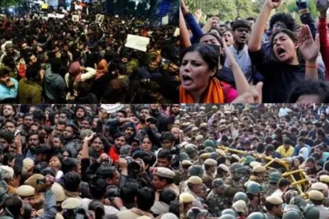 Students protest in India