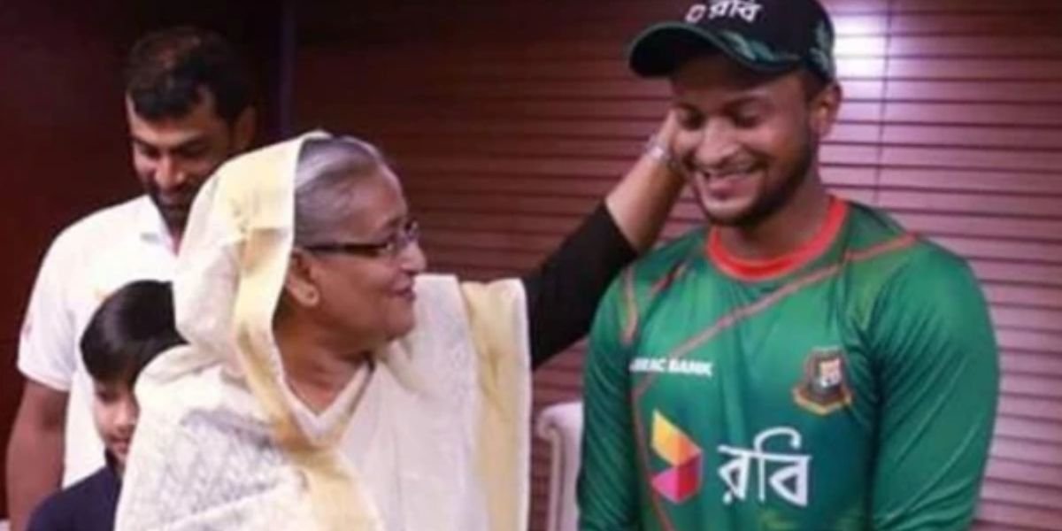 Sheikh Hasina’s appearance alongside Shakib Al Hasan
