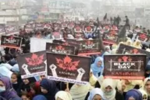 Black day observed in occupied Kashmir