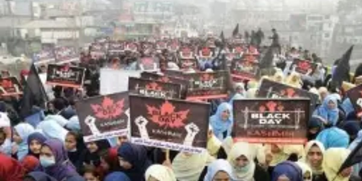 Black day observed in occupied Kashmir