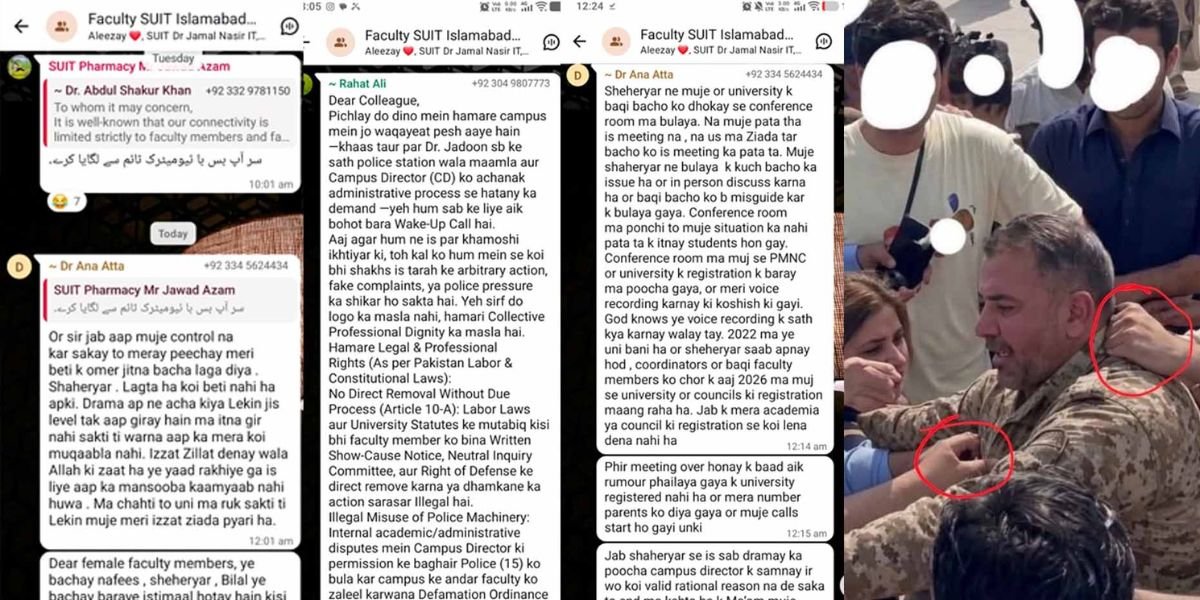 Evidence of Harassment at Sarhad University