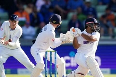 second Test match against England