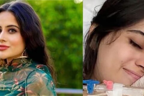 Uorfi Javed shares photos from hospital bed