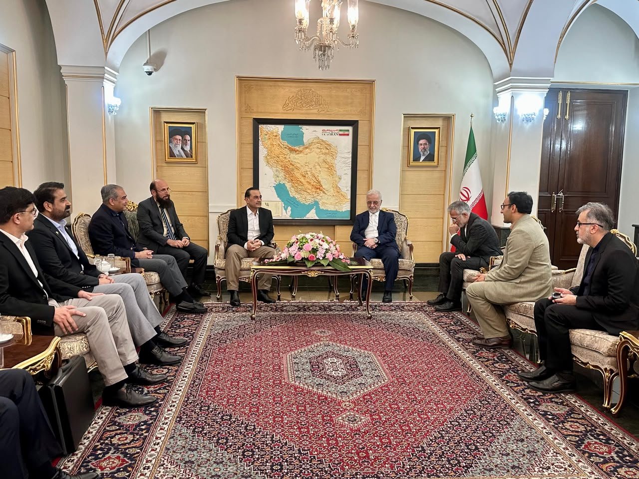 talks with senior Iranian officials