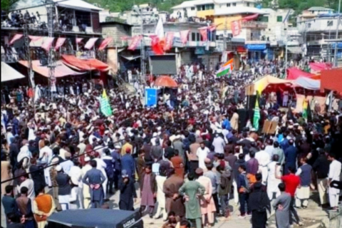 footage of protests