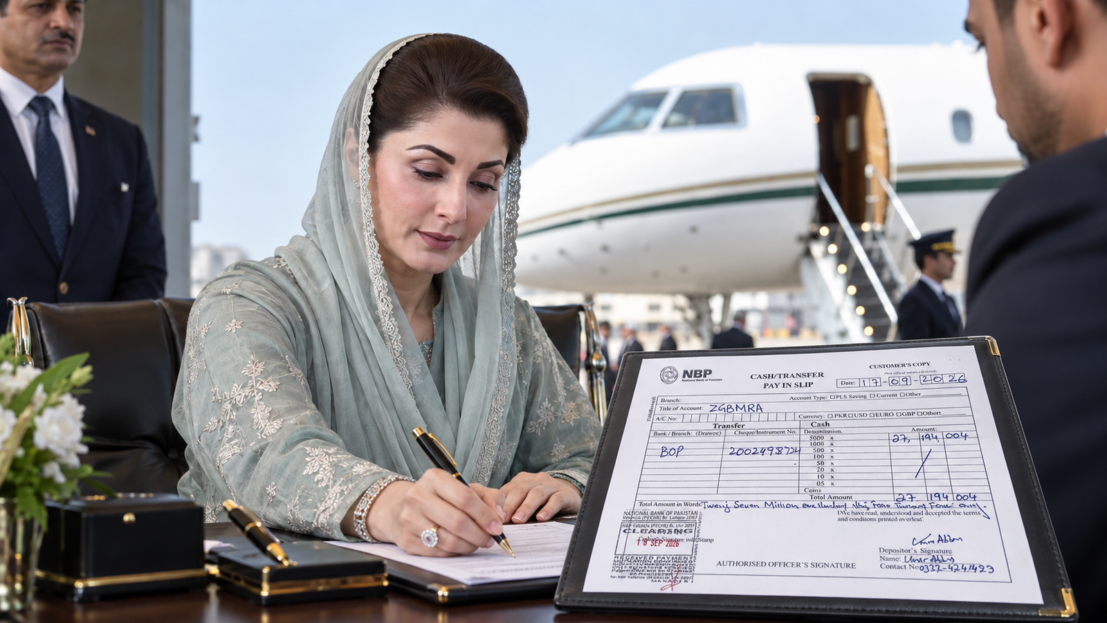 Maryam Nawaz pays up for her London trip
