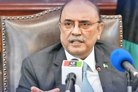 President Asif Ali Zardari arrives in London